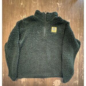 Colorado State Green Sherpa Medium 8/10 Quarter Zip Long Sleeve Pullover Youth